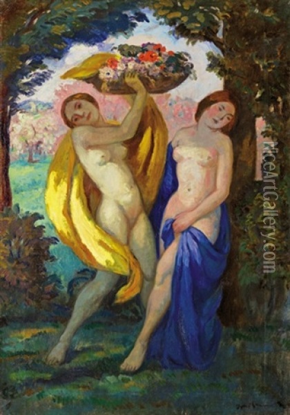 Spring Oil Painting - Bela Ivanyi Gruenwald