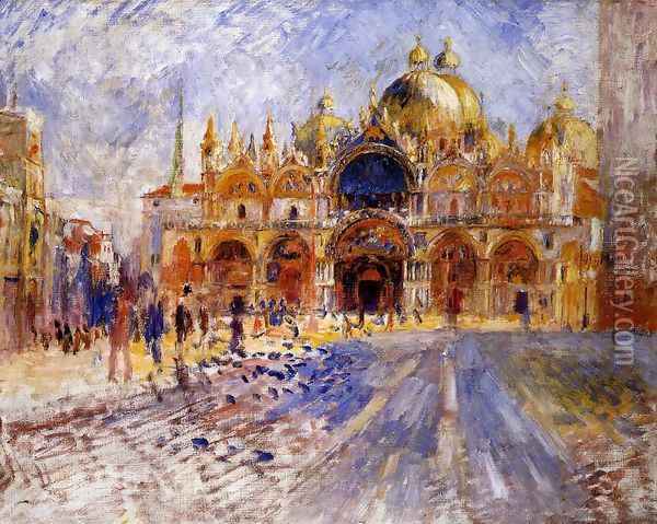 The Piazza San Marco Venice Oil Painting - Pierre Auguste Renoir