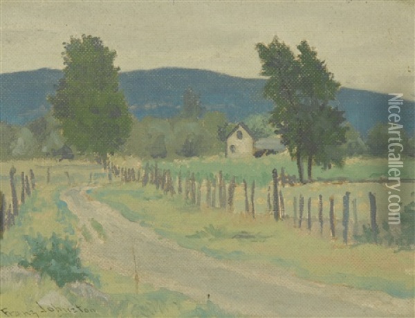 The Blue Hills, Collingwood Oil Painting - Francis Hans Johnston