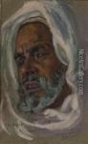 L'imam Oil Painting - Alphonse Etienne Dinet