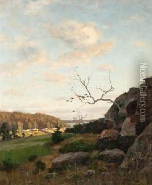 Landscape From Parainen Oil Painting - Victor Westerholm