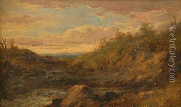 Rocky Stream Oil Painting - James Howe Carse