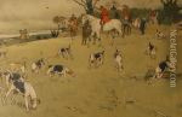 Hunting Scene Oil Painting - Cecil Charles Aldin
