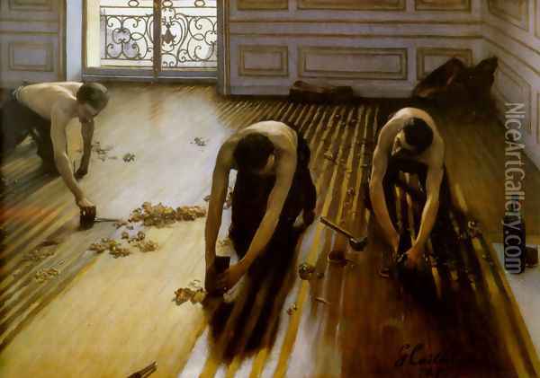 The Floor Scrapers 1875 Oil Painting - Gustave Caillebotte