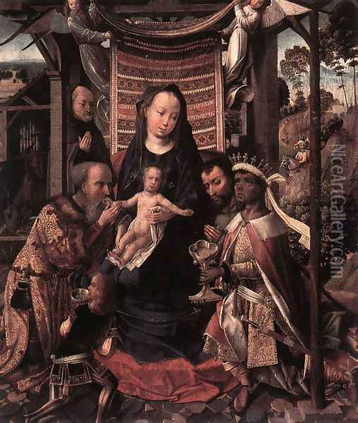The Adoration of the Magi, Oil Painting - Colijn de Coter