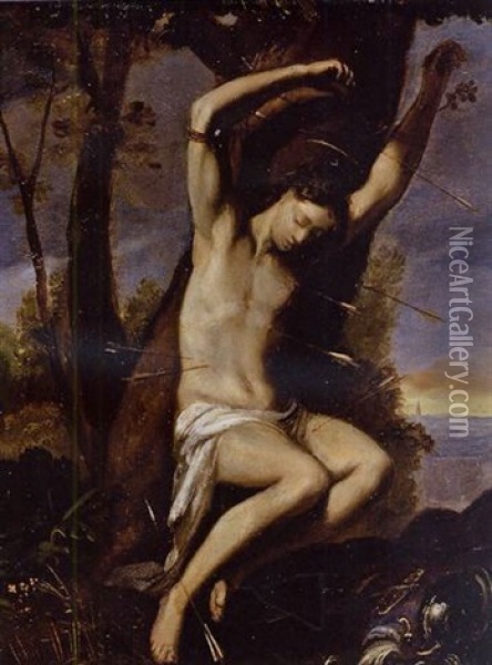 Saint Sebastian Oil Painting - Johann Heinrich Schoenfeldt