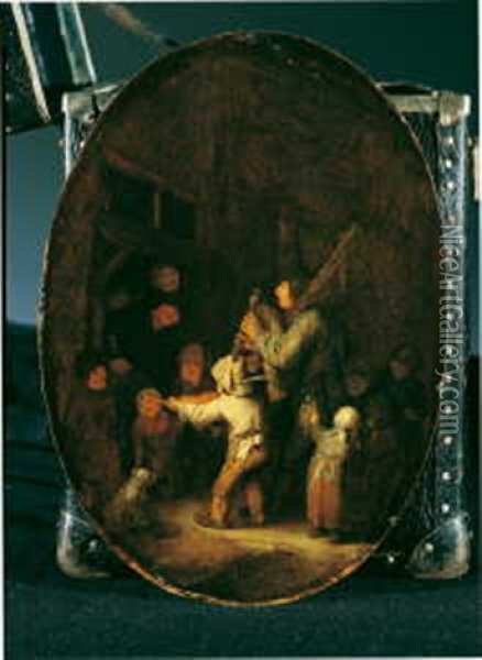 Der Dudelsackspieler Oil Painting - Adriaen Jansz van Ostade