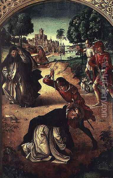 Death of St. Peter the Martyr Oil Painting - Pedro Berruguette