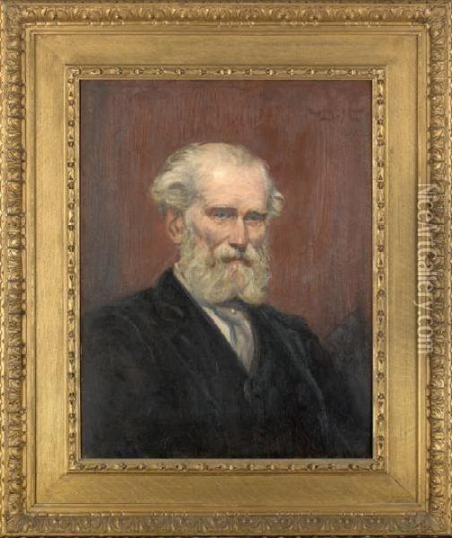 Portrait Of A.halliday Douglas Oil Painting - Robert Duddingstone Herdman