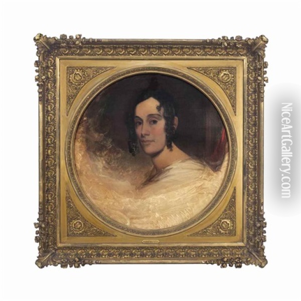 Mrs. Francis Dawson (sarah Morgan) Oil Painting - Thomas Sully