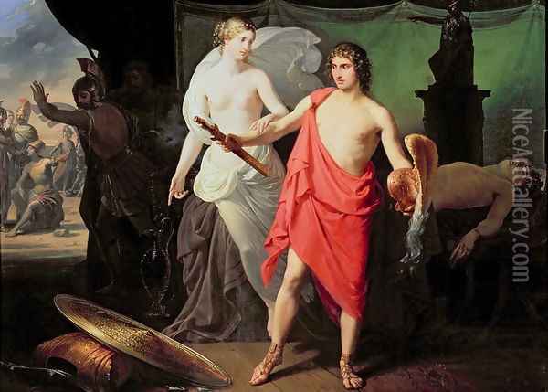 Achilles and Thetis Oil Painting - Mauro Conconi