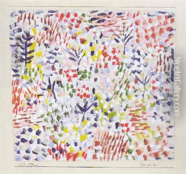 Obstgarten Oil Painting - Paul Klee