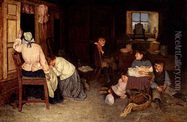 The Pathos Of Life Oil Painting - Robert Gemmell Hutchison