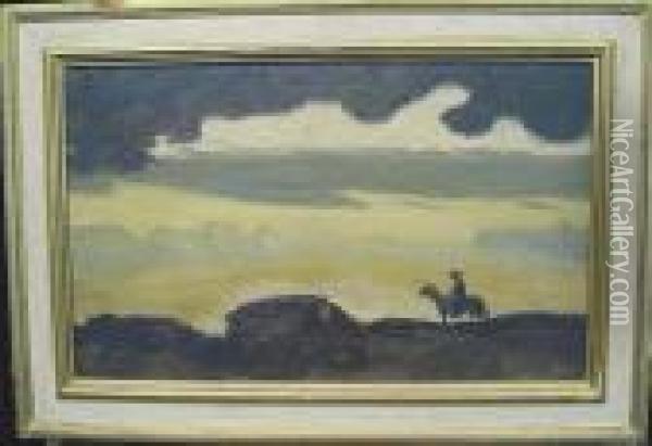 Landscape With Rider Oil Painting - Louis Michel Eilshemius