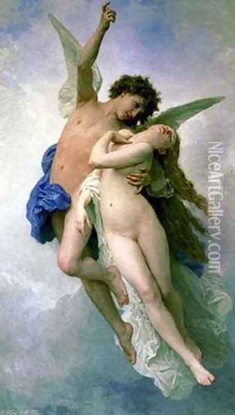 Psyche and Cupid Oil Painting - William-Adolphe Bouguereau