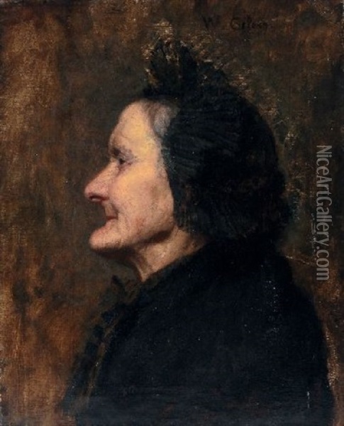 Portrat Einer Alten Frau Oil Painting - Wilhelm Eilers
