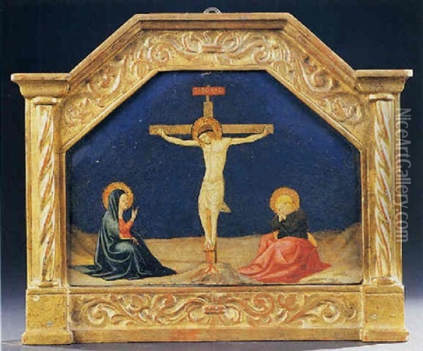 Il Crocifisso Tra I Dolenti Oil Painting - Neri di Bicci