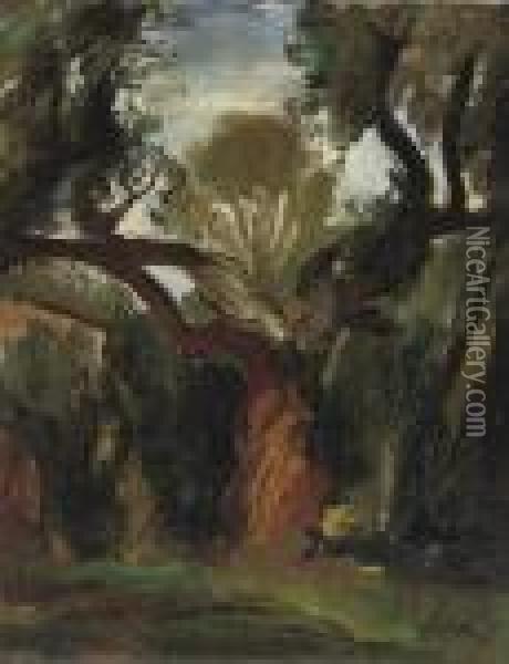 Paysage Oil Painting - Charles Georges Dufresne