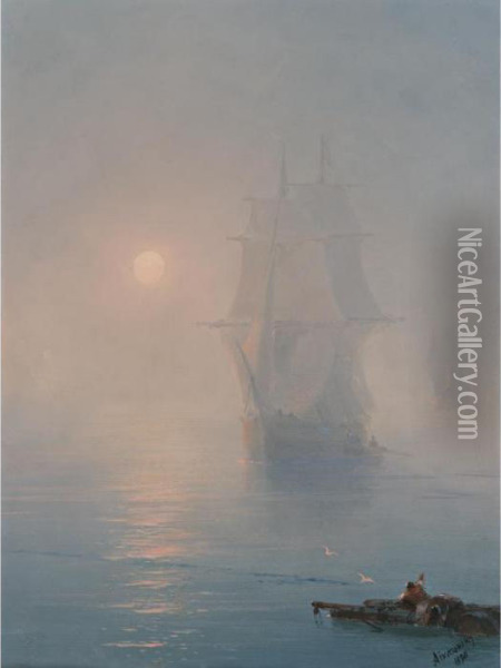 The Rescue Oil Painting - Ivan Konstantinovich Aivazovsky