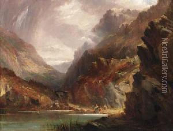 The Gap Of Dunloc Oil Painting - Alfred William Hunt