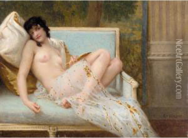 Indolence Oil Painting - Guillaume Seignac