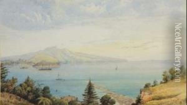 Dunedin Harbour Oil Painting - George O'Brien
