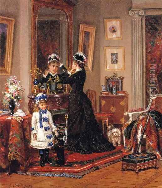 Can They Go Too Oil Painting - Edward Lamson Henry