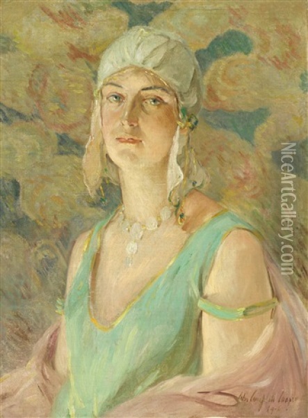 The Flapper Girl Oil Painting - Colin Campbell Cooper