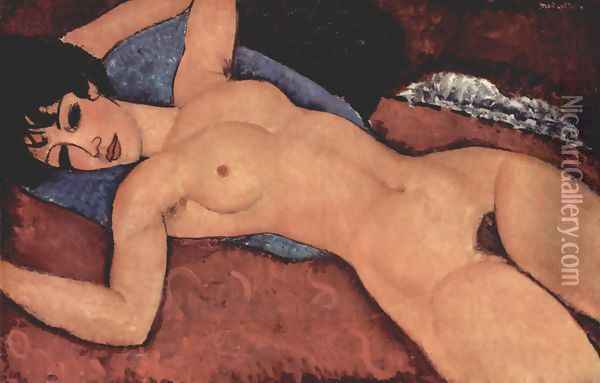 Lying act Oil Painting - Amedeo Modigliani