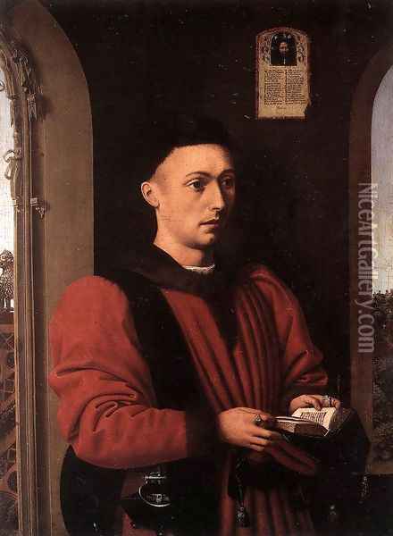Portrait of a Young Man c. 1460 Oil Painting - Petrus Christus
