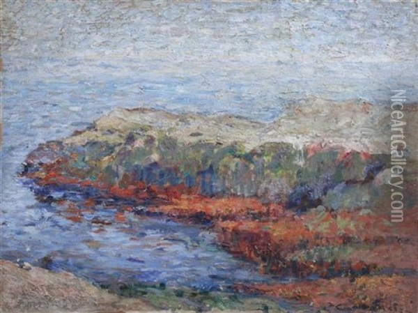 Cote Rocheuse Oil Painting - Claude Monet