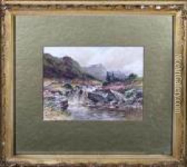 Crosgill Garrigill Oil Painting - Harry James Sticks