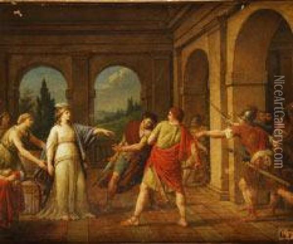 Episodio De Historia Romana Oil Painting - Jean Jacques II Lagrenee
