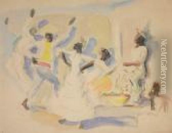 Danseurs Sud-americains Oil Painting - Pedro Figari