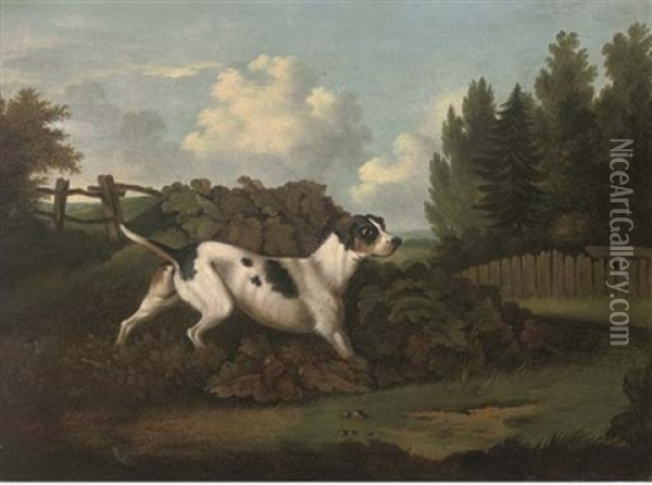 Portrait Of A Pointer Standing To Game Oil Painting - Philipp Reinagle