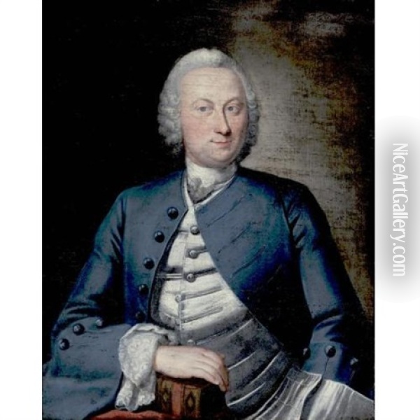 Portrait Of A Man Oil Painting - Pierre Frederic de LaCroix