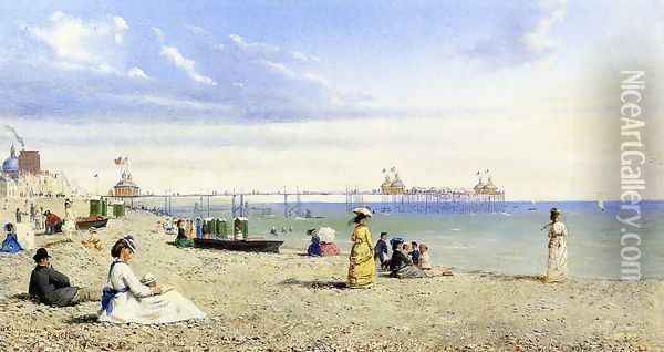 Plage de Brighton Oil Painting - Conrad Wise Chapman