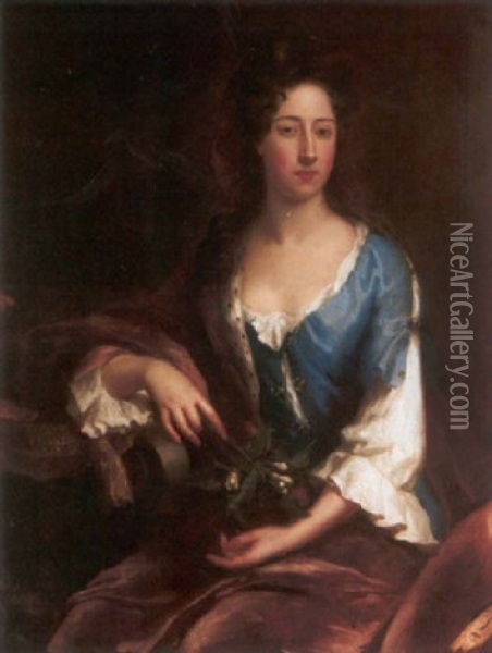 Portrait Of Catherine, Second Dutchess Of Rutland Oil Painting - John van der Vaart