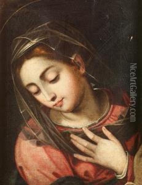 The Madonna Oil Painting - Scipione Pulzone
