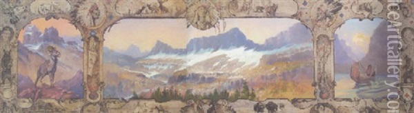 Heaven's Peak Oil Painting - John Fery