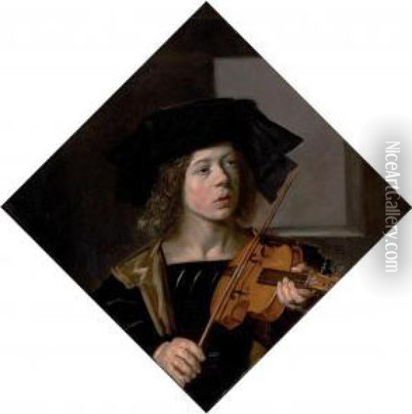 The Violinist Oil Painting - Frans Hals