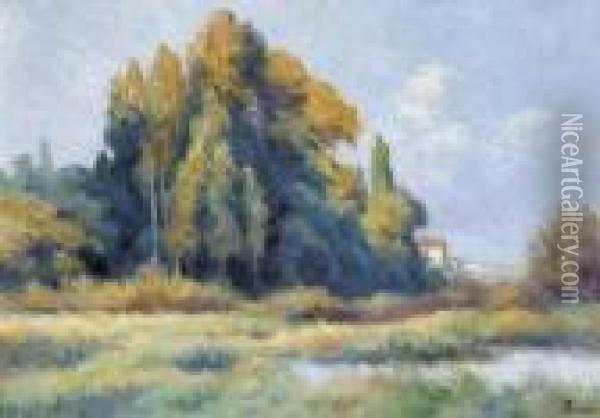 L'automne A Rolleboise Oil Painting - Maximilien Luce