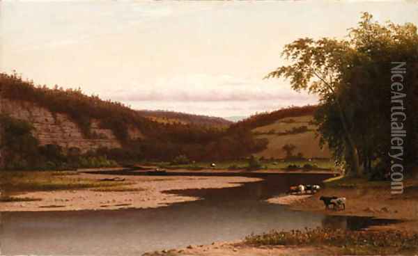 Pass of the Genesee at Smoky Hollow Oil Painting - Lemuel Maynard Wiles