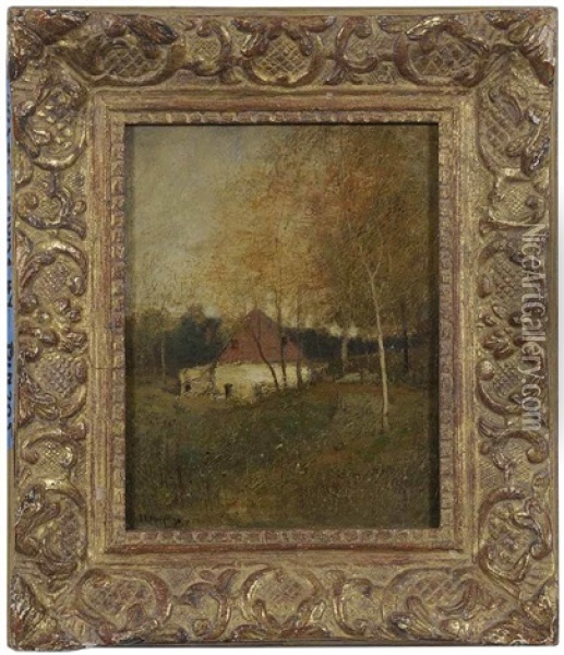 Landscape With House Oil Painting - John Francis Murphy