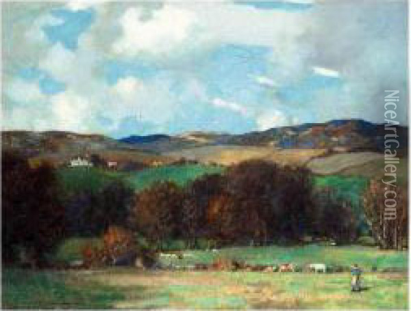 The Hills At Ardencaple Oil Painting - James Whitelaw Hamilton