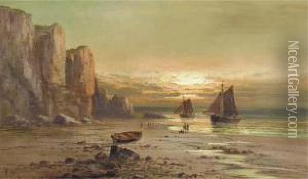 The Return Of The Boats Oil Painting - Frank Hider