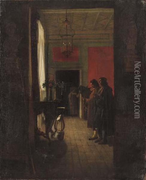 Zampognari Oil Painting - Louis-Leopold Robert
