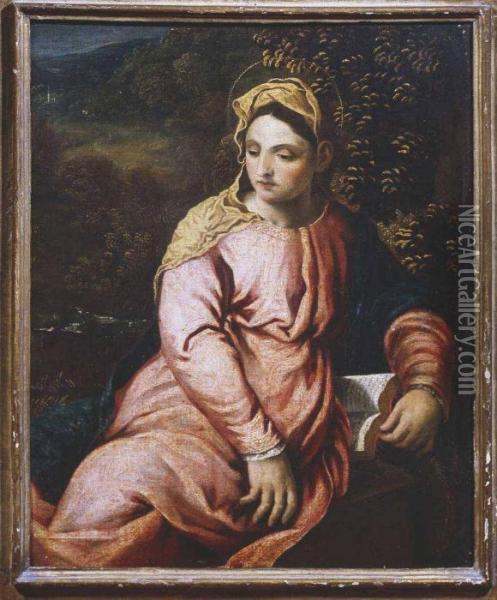 Vergine Annunciata Oil Painting - Paris Bordone