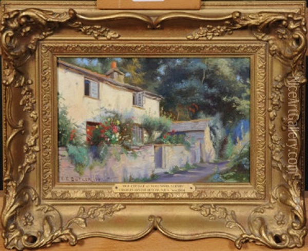 Old Cottage At Noss Mayo, South Devon Oil Painting - Charles Ernest Butler