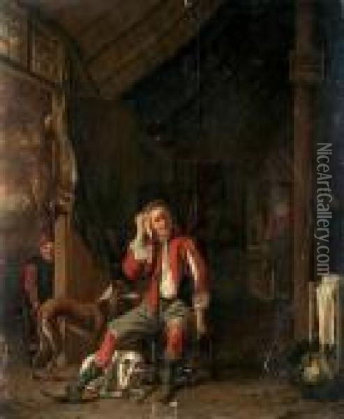 Efter Jakten Oil Painting - Jan Josef, the Elder Horemans